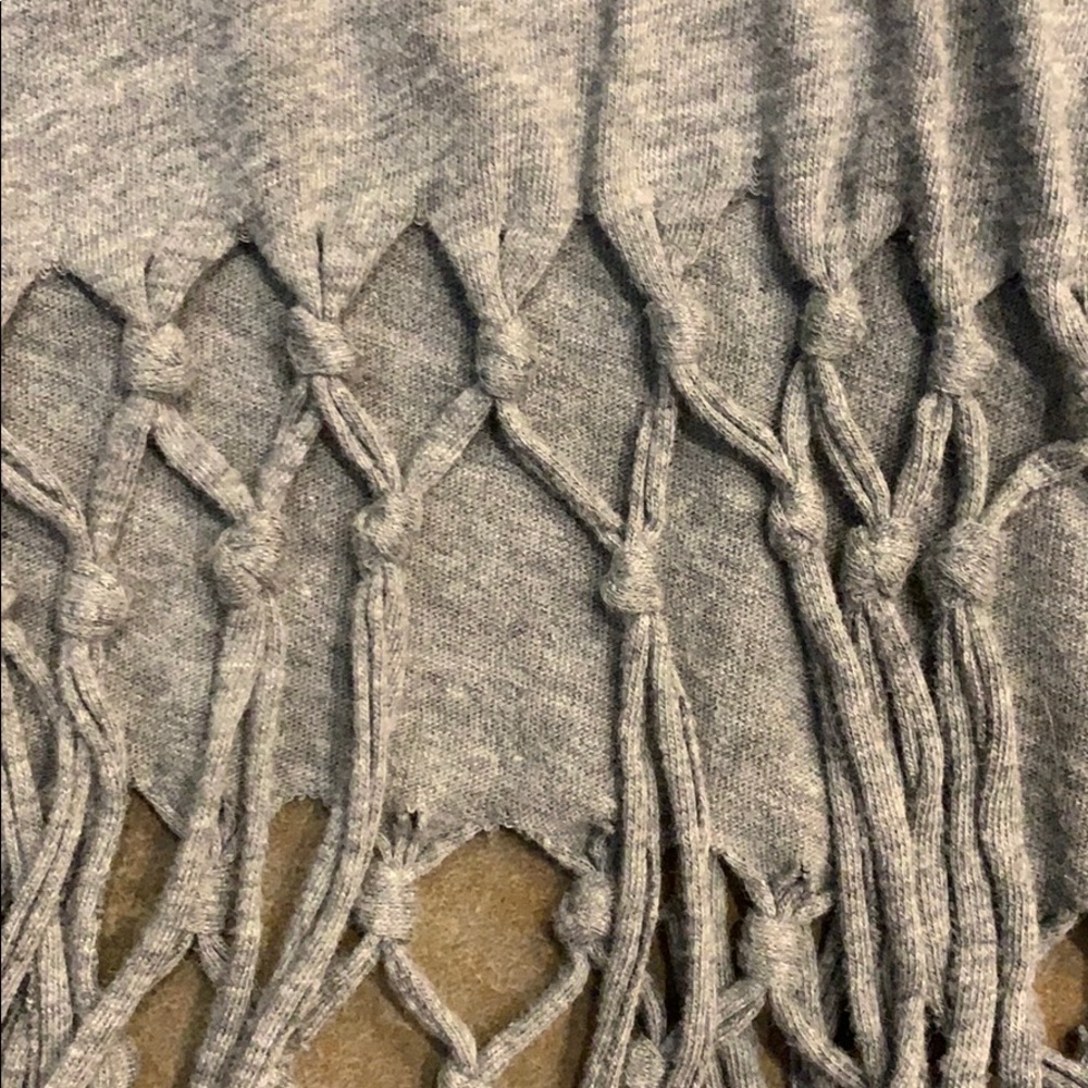 Hollister Womens XS Grey "Summer Daze" Fringe Tank - Picture 3 of 4